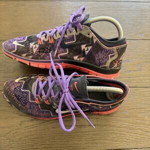 Nike Free 5.0 TR Fit Womens Sz 7.5 Purple Pink Athletic Running Sneakers Shoes